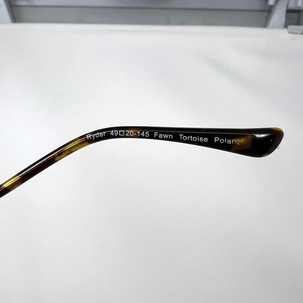 Quince Women Ryder Polarized Acetate Sunglasses Fawn Brown OS 49 20-145